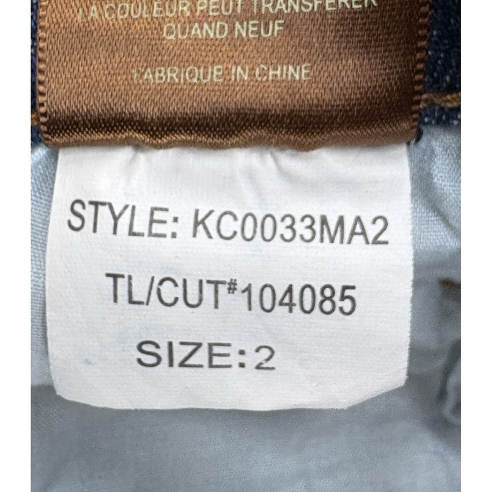 KUT From The Kloth Natalie Crop Capri Jeans Women's 2 Blue Medium Wash Stretch - Picture 5 of 9
